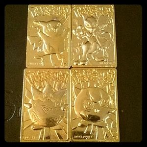 Pokemon 24k gold medallions